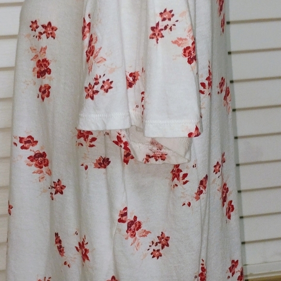 Women's Lucky Brand Cotton Modal Round Neck Short Sleeve Basic T Floral Size L - Picture 4 of 11